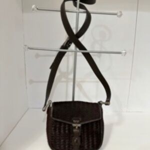 Brown Cole Haan Essential Mini Crossbody Fur Like